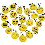 Gelbe Emoji Schlüsselanhänger & Taschenanhänger aus Stoff für Partys 