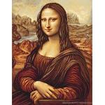 Luca-S Mona Lisa Kreuzstichset, Baumwolle, Mehrfarbig, 40x53cm