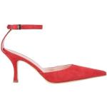 Rote Luca Valentini Pfennigabsatz High Heels & Stiletto-Pumps aus Leder für Damen Größe 40 