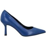Blaue Luca Valentini Pfennigabsatz High Heels & Stiletto-Pumps aus Nappaleder für Damen Größe 39 