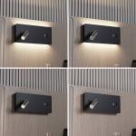 Reduzierte Schwarze Moderne Rechteckige LED Wandleuchten 