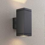 Reduzierte Dunkelgraue Moderne Außenwandleuchten & Außenwandlampen aus Aluminium E27 