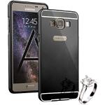 Schwarze Elegante Samsung Galaxy A5 Hüllen 2015 Art: Bumper Cases mit Bildern aus Aluminium mit Spiegel 