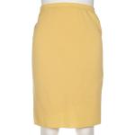 Gelbe Lucia Wollröcke aus Wolle für Damen Größe XL 