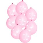 Rosa Buttinette Runde Luftballons 8-teilig zur Babyparty 