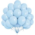 Reduzierte Pastellblaue Luftballons 50-teilig 