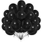 Reduzierte Schwarze Luftballons 50-teilig 