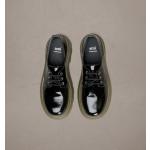 Olivgrüne Business Ami Paris Runde Nachhaltige Derby Schuhe aus Kalbsleder für Herren Größe 43 