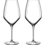 Weiße Luigi Bormioli Atelier Weingläser 440 ml aus Glas 