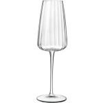 Weiße Luigi Bormioli Champagnergläser aus Kristall 4-teilig 