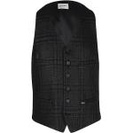Dunkelblaue Elegante Luis Trenker Bio V-Ausschnitt Anzugwesten mit Knopf für Herren Übergrößen für den für den Herbst 