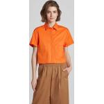 Orange Unifarbene Luisa Cerano Blusenshirts & Schlusen aus Baumwolle Cropped für Damen Größe S 