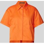 Orange Luisa Cerano Blusenshirts & Schlusen aus Baumwolle Cropped für Damen Größe M 
