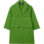 Grüne Unifarbene Luisa Cerano Damenmäntel mit Knopf Größe S für den für den Herbst 