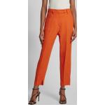 Orange Unifarbene Business Luisa Cerano Business-Hosen aus Leinen für Damen Größe S 