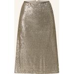Reduzierte Goldene Luisa Cerano A Linien Röcke mit Pailletten mit Reißverschluss aus Polyester für Damen Größe M für den für den Winter 