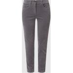 Taupefarbene Luisa Cerano Skinny Jeans aus Baumwollmischung für Damen Größe L 