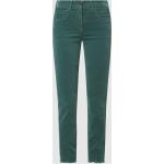 Grüne Luisa Cerano Skinny Jeans aus Baumwollmischung für Damen Größe L 