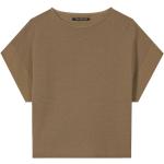 Braune Sportliche Luisa Cerano T-Shirts aus Baumwollmischung für Damen Größe M für den für den Sommer 