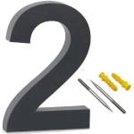 Zahl 0 3D Hausnummern aus Edelstahl rostfrei 