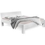 Weiße Möbel-Eins Holzbetten lackiert aus Fichte 140x200 