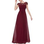Cremefarbene Vintage Langärmelige Lange Abendkleider aus Chiffon für Damen Übergrößen für Partys für den für den Sommer 