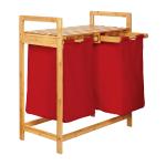 Rote Wäschekörbe & Wäschepuffs aus Holz 