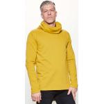 Senfgelbe Vegane Bio Nachhaltige Rollkragen Herrensweatshirts aus Baumwolle Größe XS 