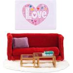 Lundby 60.2081 Smaland Living Room red - Sofa Wohnzimmer Puppenhaus 1:18