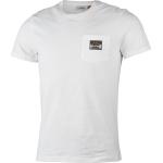 Weiße Lundhags Bio Shirts mit Tasche aus Baumwolle für Herren Größe S 