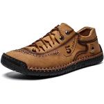 Braune Outdoor Schuhe mit Knopf aus Leder leicht für Herren Größe 45,5 
