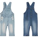 Hellblaue Bio Jeans-Latzhosen für Herren 