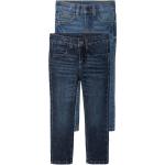 Hellblaue Lupilu Slim Jeans für Kinder aus Denim Größe 116 