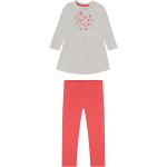 Pinke Gestreifte Kinderkleider Sets mit Glitzer aus Baumwolle für Babys Größe 98 