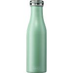 Lurch 240943 Isolierflasche / Thermoflasche für heiße und kalte Getränke aus doppelwandigem Edelstahl 0,5l, Pearl Green