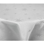 Silberne Sterne DecoHomeTextil Runde eckige Tischdecken 180 cm 
