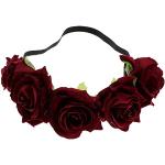 Rosa Blumenmuster Elegante Haarkränze für Partys 