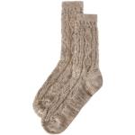 LUSANA Trachten-Kniebundstrümpfe in Braun für Herren Herren Bekleidung Unterwäsche Socken 