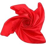 Reduzierte Rote Vintage Seidenschals aus Chiffon für Damen Einheitsgröße 
