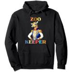 Lustige Captain Giraffe The Zookeeper African Animals Zoo Pullover Hoodie