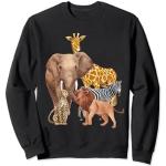 Lustige Zoo-Tier-Safari-Truppe, afrikanisch, Safari-Tierliebhaber Sweatshirt