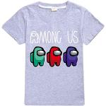 Reduzierte Graue Among Us Printed Shirts für Kinder & Druck-Shirts für Kinder 