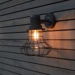 Reduzierte Dunkelbraune Rustikale LUTEC Außenwandleuchten & Außenwandlampen aus Aluminium 