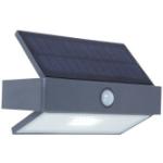 Anthrazitfarbene LUTEC Rechteckige LED Solarleuchten aus Kunststoff 