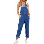 Blaue Casual Slim Fit Jeans mit Knopf aus Denim für Damen Größe M 