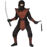 Braune Widmann Ninja-Kostüme für Kinder Größe 158 
