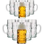Runde Biergläser 500 ml aus Glas spülmaschinenfest 12-teilig 12 Personen 