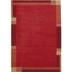 Rote Unifarbene Luxor Living Rechteckige Wollteppiche 300 cm aus Wolle 2-teilig 