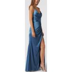 Blaue Luxuar Fashion Wasserfall-Ausschnitt Ballkleider aus Polyester für Damen Größe L zum Abschlussball 