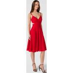 Rote Luxuar Fashion Ballkleider mit Cutwork aus Polyester für Damen Größe M zum Abschlussball 